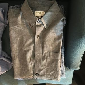 Club Monaco Grey Button Down